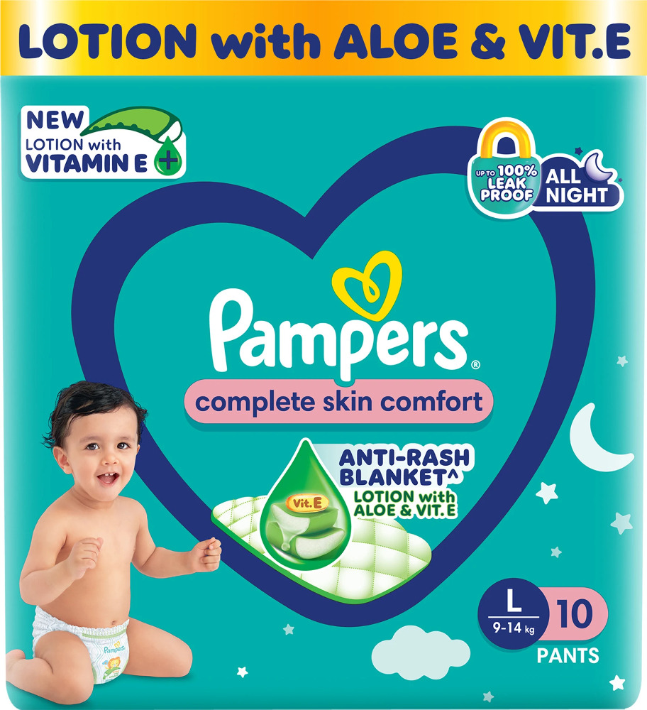 Pampers Complete Skin Comfort Anti-Rash Blanket L 9-14 Kg 10 Pants