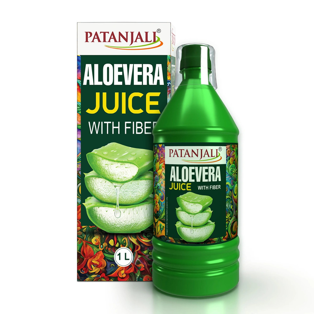 Patanjali Aastha Aloevera Juice With Fiber, 1L