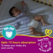 Pampers Active Baby Taped Daipers- Large Size (L) , 18 Baby Diapers