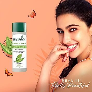 Biotique Morning Nectar Nourish & Hydrate Moisturizer, 190 ml