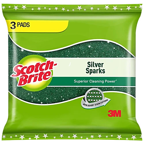 Scotch Brite Silver Sparks Scrub ., 3M