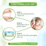 Mamaearth Organic Bamboo Based Baby 72 Wipes