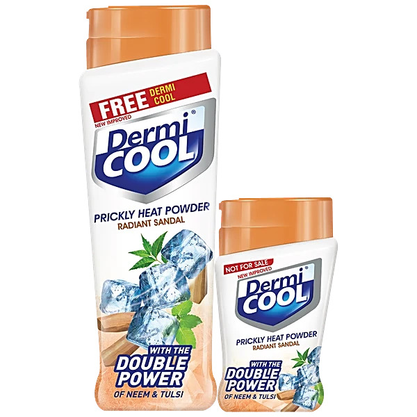 Dermi Cool Prickly Heat Powder Radiant Sandal 150GM