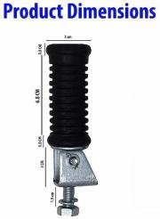 Footrest For Bikes Hf Deluxe/Splendor Plus/Pro