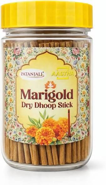 Patanjali Aastha Marigold Dry Dhoop Stick 200gm