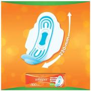 Whisper Choice Sanitary Pads - With Wings, 100% Stain Protection, Regular, 6 Pcs