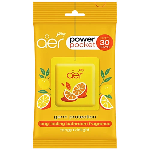 Godrej Aer Power Pocket Bathroom Fragrance Lemon