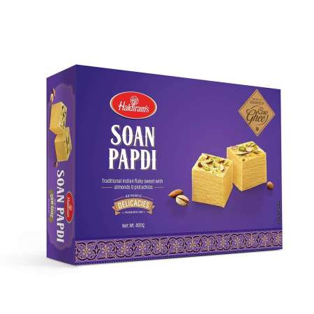 Haldiram's Cow Ghee Soan Papdi, 400 gm ( Buy 1 Get 1 Free )