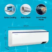 SAMSUNG Convertible 5-in-1 Cooling Mode 1.5 Ton 3 Star Split Inverter Anti Bacteria Filter AC - White (AR18BYLZAUR Copper Condenser)