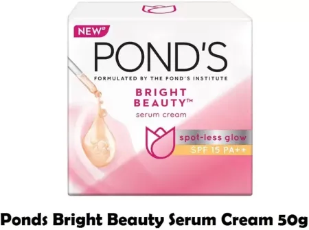 Pond's Bright Beauty Serum Cream, Spot Less Glow, SPF 15 PA++, 50 gm