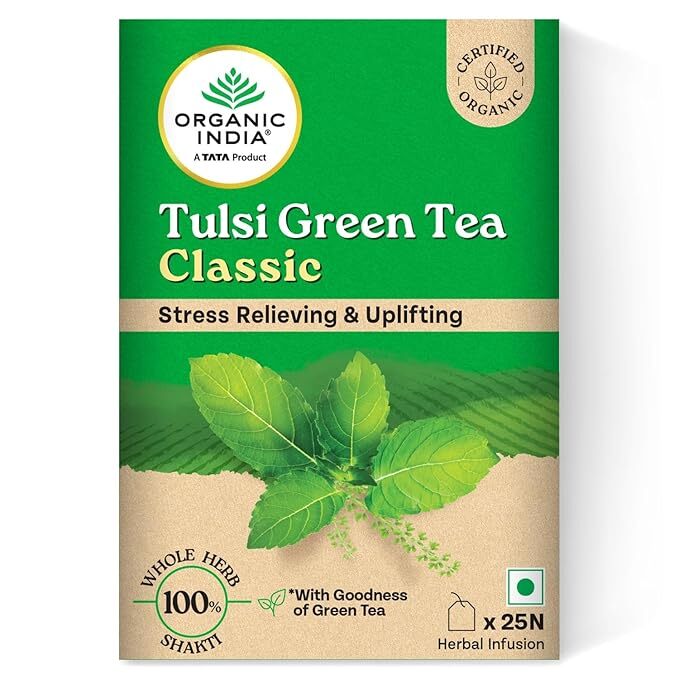 Organic India Tulsi Green Tea Classic - 25 Tea Bags