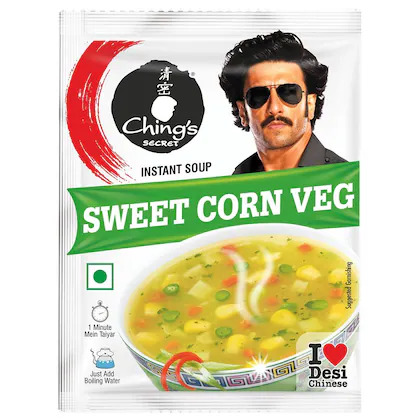 Chings Secret Instant Sweet & Corn Veg Soup 13g