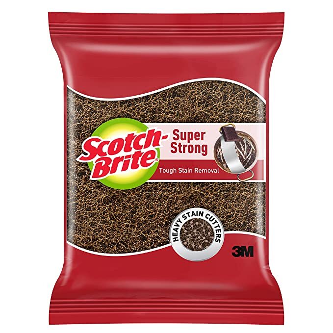 Scotch-Brite Super Strong Scrub Pad, 7 cm x 7.5 cm, 1 Pack