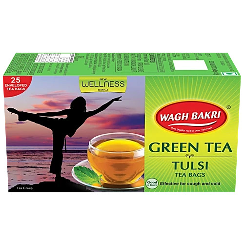 Wagh Bakri Green Tea Tulsi 25Tea Bag