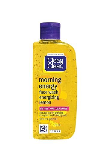 Clean & Clear Morning Energy Lemon Fresh Face Wash, 50ml