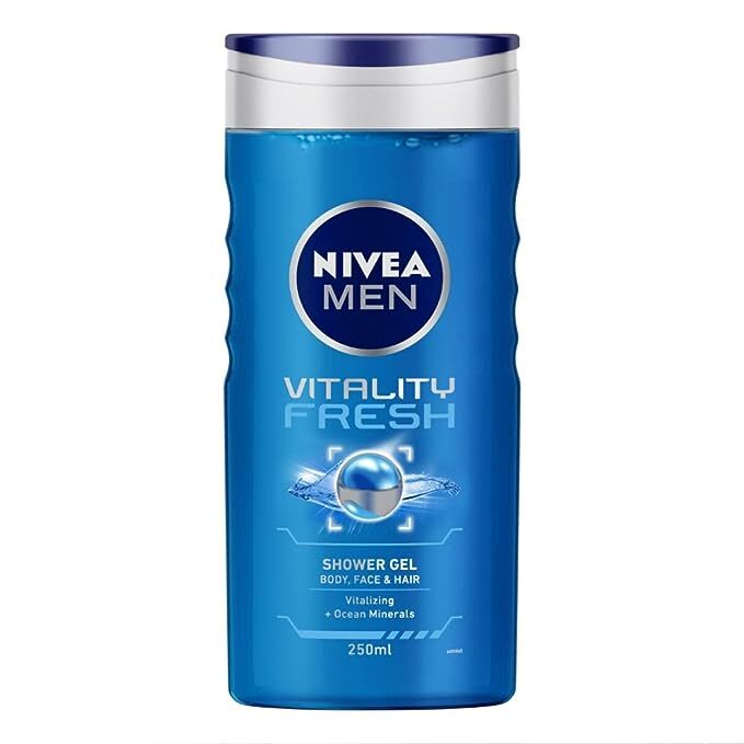 NIVEA Men Vitality Fresh Shower Gel With Ocean Minerals For Body, 250 ml