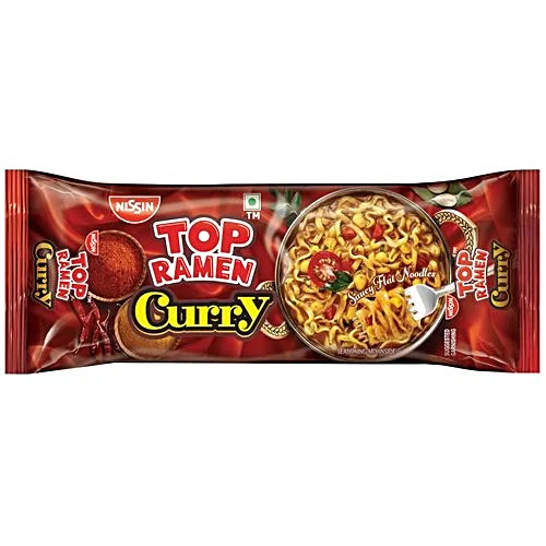 Nissin top ramen curry saucy flat noodles 280g