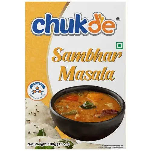 BULK DEAL - Chukde Spices Sambhar Masala, 100 gm (pack of 10)