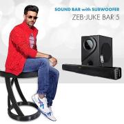 Zebronics Zeb-Juke Bar 5 Multimedia Sound Bar with Bluetooth Connectivity,USB Input and Built-in FM