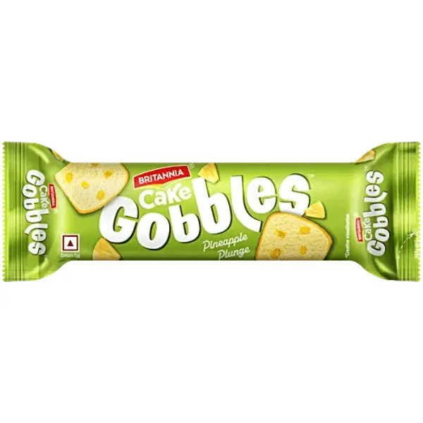 Britannia Cake Gobbles Pineapple Plunge 45g