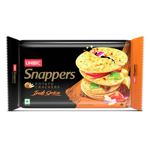 Unibic Snappers Potato Crackers Indi Spice, 280g
