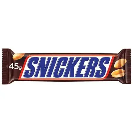 Snickers Peanut Filled Chocolate Bar, 45 g