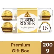 Ferrero Rocher Chocolate 16 pcs Box, 200 g