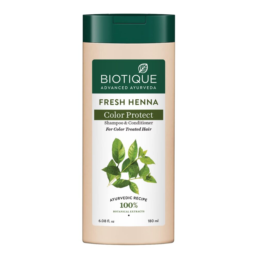 Biotique Fresh Henna Colour Protect Shampoo & Conditioner, 180 ml