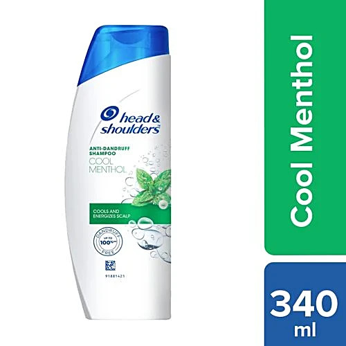 Head & Sholders Anti Dandruff Shampoo Cool Menthol, 340ml