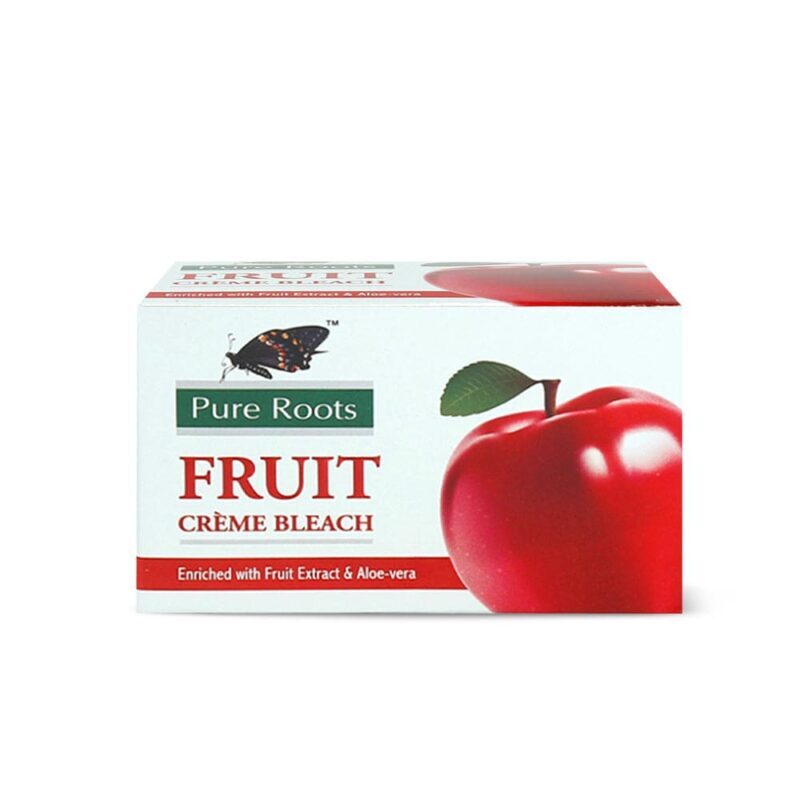 Pure Roots Fruit Cream Bleach Fruit Extract With Aloe Vera 18g