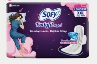 Sofy Bodyfit Nights Longest XXL 323MM 6 Pads