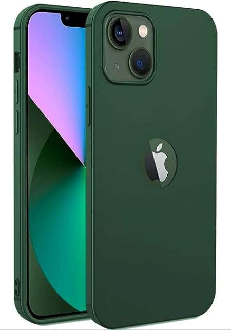 Iphone 13 Silicon Back Cover  Green