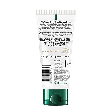 Biotique Rice Water & Niacinamide Deep Cleanse Gel Face Scrub, 100 ml