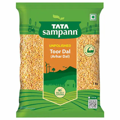 Tata Sampann Unpolished Toor Dal 1Kg