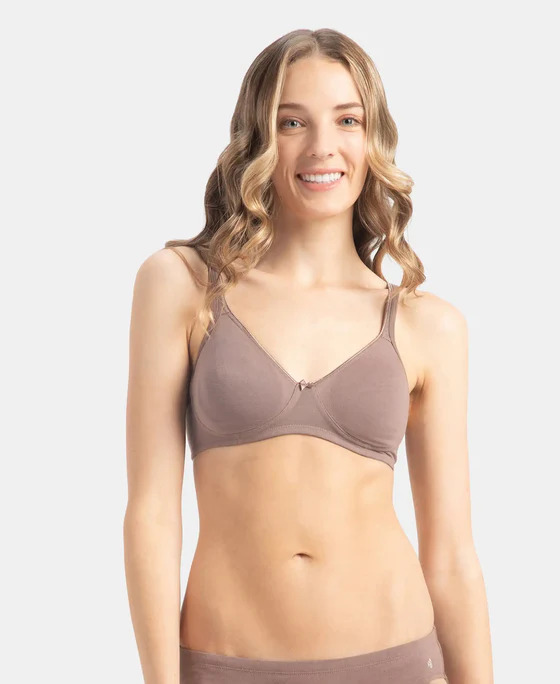 Jockey Woman Essence Wire-Free Shaper Bra Deep Taupe 1722-01 (Size 32B) 1Pc