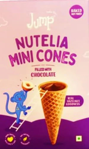 Jump Mini Cones Filed With Chocolate