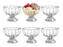 Mega Star 6 Pcs Cream Bowl 6 Pcs 193706 Ice Cream Bowl Set