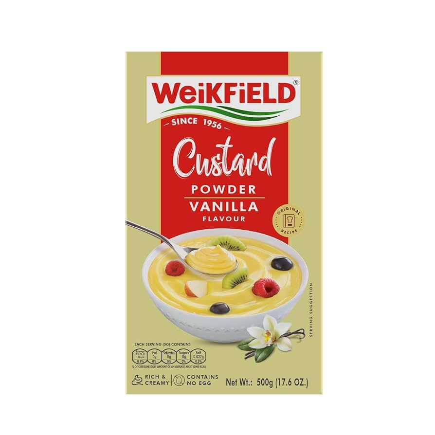 Weikfield Custard Powder (Vanilla Flavour) – 500 g