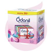 Odonil Bathroom Air Freshener Blocks Mixed Fragrances, 72 g (Pack of 4)