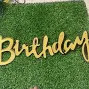 Happy Birthday Glitter Flags