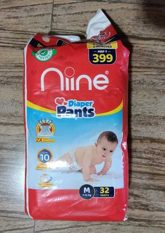 Niine Diaper Pants 7-12 Kg (M) 32 Pants