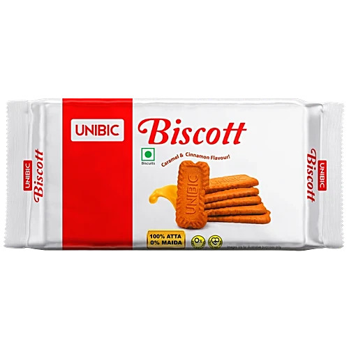Unibic Biscot Caramel Flavoured Biscuits 120Gm