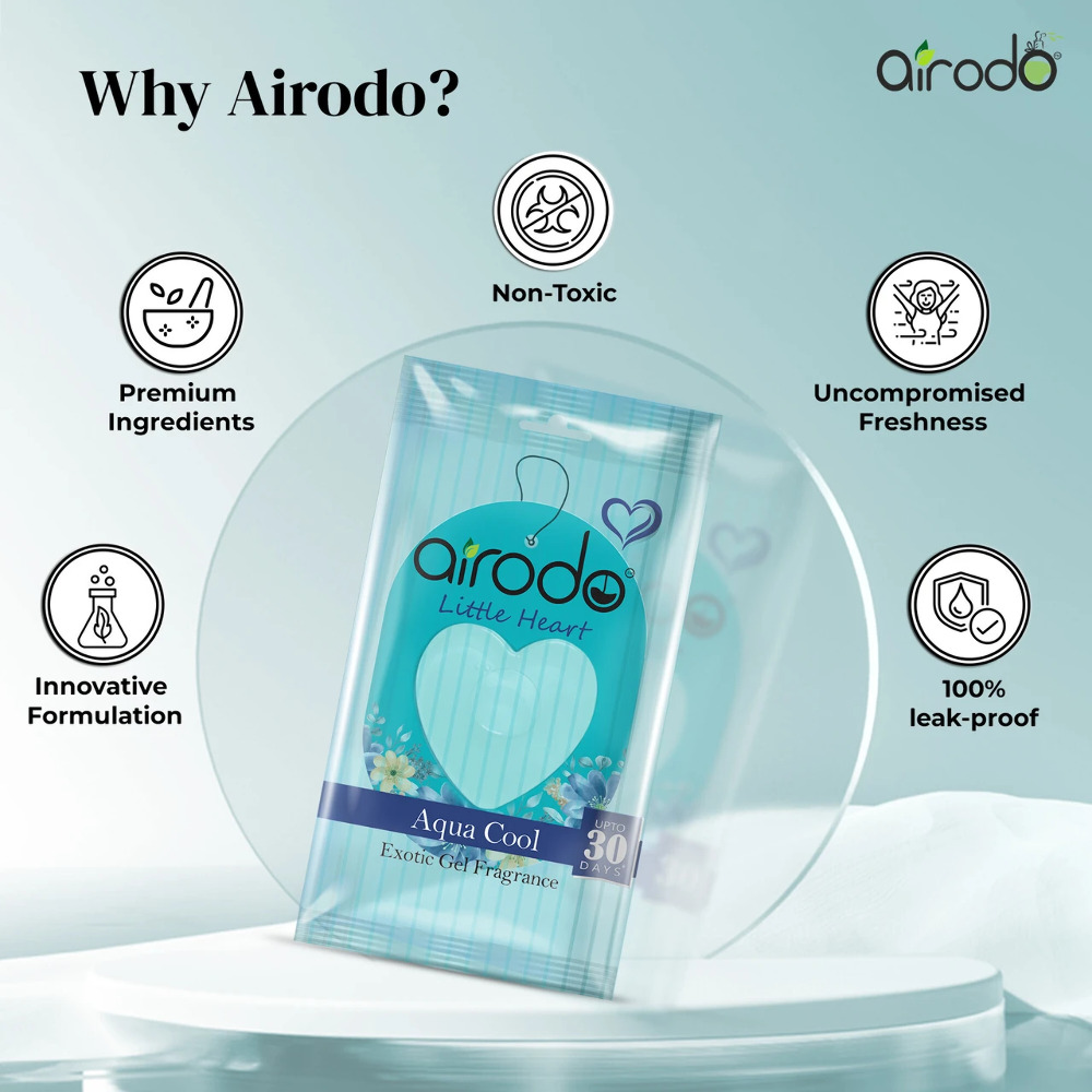 Airodo Littel Heart Aqua Cool Exotic Gel Fragrance 7.5ml