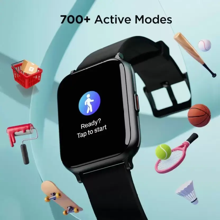 boAt Cosmos PRO |Bluetooth Calling|700+ Active Modes IP68 HR & SPO2 ASAP™ Fast Charge Smartwatch (Active Black Strap, 1.78" AMOLED DISPLAY)