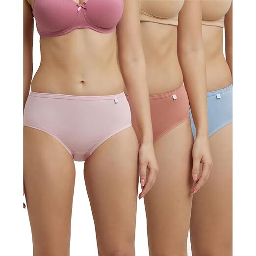 Jockey Woman Simple Comfort Hipster 1406 XL LT.Assorted 3 Pc Pack