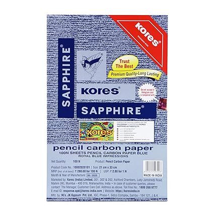 Kores Sapphire Pencil Carbon Paper 100N