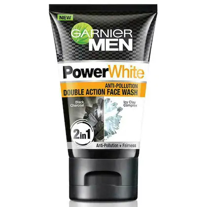 Garnier Men PowerWhite Anti Pollution Double Action Face Wash 100g