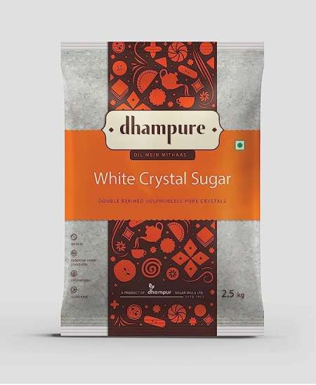 Dhampure Sulphurless Sugar, 2.5Kg