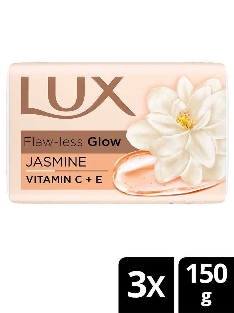 Lux Flaw-Less Glow Jasmin Soap, 150G Pack of 3