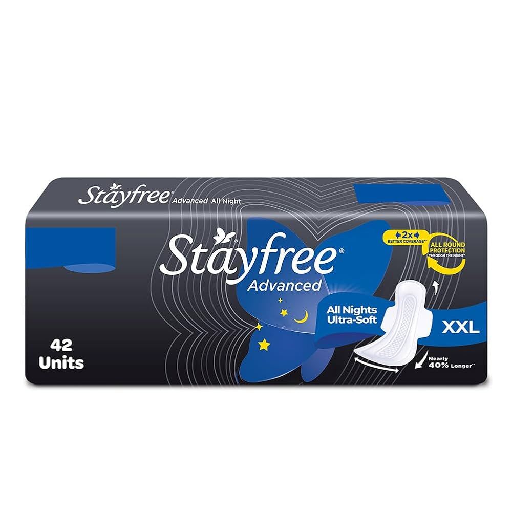 Stayfree Advanced All Nights Ultra -Soft XXL 42Units